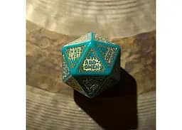 Набір кубиків RuneQuest Turquoise & gold Expansion Dice , 3 шт. (SRQE97) - мініатюра 4