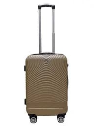 Валіза маленька S ABS-пластик Worldline Airtex 652 60×39×25см 58л Шампань