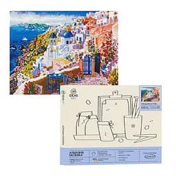 Набір з алмазною мозаїкою "Грецький острів" 40*50 см, IDEA2-CK501, ТМ "99IDEAS"