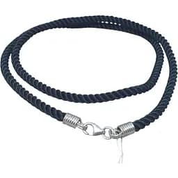 Ювелірний шнурок з текстилю Малина з срібним вставками. 307/Р 40