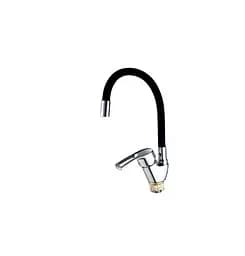 Змішувач для кухні Mixxus YUB4-181 Reflector Black з чорним силіконовим виливом (MI6481)