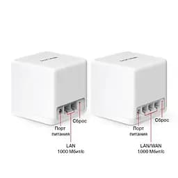 WiFi Mesh система Mercusys Halo H60X 2-pack - мініатюра 2