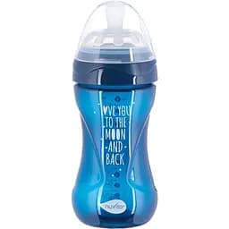Дитяча пляшечка Nuvita 6031 Mimic Cool антиколікова 3+ 250 мл темно-синя NV6032NIGHTBLUE