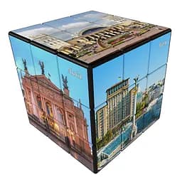 Брендовый кубик 3х3 Города Украины V-CUBE 3х3 Ukraine 00.0385