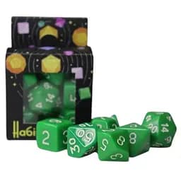 Набор кубиков Opaque 7 Dice Set - Green , 7 шт. (g7dopaq02)