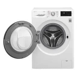 Пральна машина LG з фронтальним завантаженням F4J6TS1W, 8кг, 1400, A+++-30%, Пар, глибина 56см, Дисплей, Інвертор, Білий (F4J6TS1W) - мініатюра 2