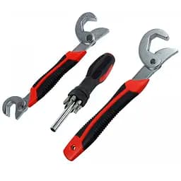 Набір гайкових ключів Supretto Сніп енд Грип + викрутка з 6 насадками (4538)