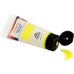 Акрилова фарба Brushme глянцева Жовта лимонна TBA6008 60 мл