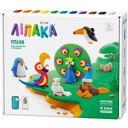 Набор самозатвердевающего пластилина Ліпака Птицы (15013-UA01)