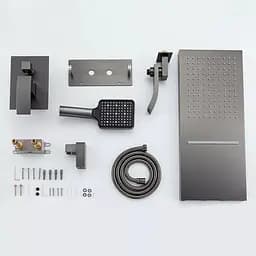 Душова система прихованого монтажу Gungrey Gappo G7107-79, Графітовий хром - мініатюра 2