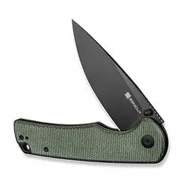 Ніж складаний Sencut Praktisk S24019-3 зелений Micarta, чорне лезо - мініатюра 4