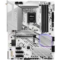 Материнська плата AsRock Z890 PRO RS WIFI WHITE (1851/Z890, 4*DDR5, PCIex16, HDMI/DP/TB4, 4xSATA, 4xM.2, 2.5Glan, 7.1c (Z890 PRO RS WIFI WHITE)