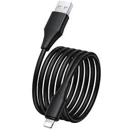 Дата кабель Hoco X124 Bien silicone USB to Lightning 2.4A (1m) Black - мініатюра 2