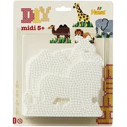 Термомозаика Hama Набор полей слон 291, жирафа 292, лев 293, верблюд 294