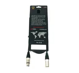 Мікрофонний кабель балансний XLR Male — XLR Female ABCCABLS MA008-L1 1 м - мініатюра 3