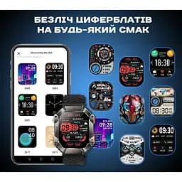Годинник Smart Racer K+ Black з компасом - мініатюра 20