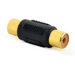 Звуковой переходник Cablexpert RCA F - RCA F черный (A-RCAFF-01)