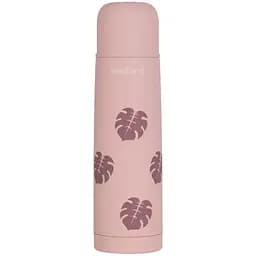 Термос для жидкостей Miniland Silky Thermos Leaves, 500 мл, розовый