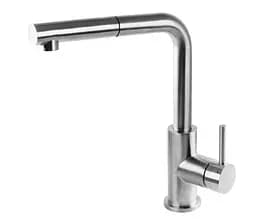 Смеситель для кухни с вытяжным изливом Omnires Albany stainless steel (AB1455IN) нержавеющая сталь