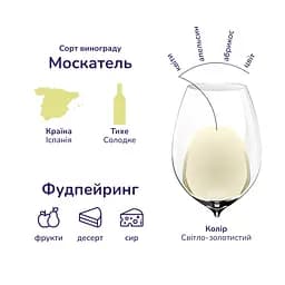 Вино Anecoop Sol de Mediterraneo D.O., біле, солодке, 12%, 0,75 л - мініатюра 7
