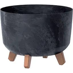 Горщик для квітів Prosperplast Gracia Beton Effect 5.1 л антрацит (72508-433)