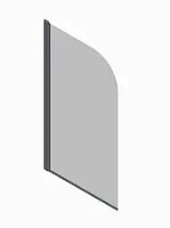 Шторки скляні на ванну Koer SR BS01-80x140-TR-01 прозоре скло 6 мм, хром KR5400, Універсальна, прозорий, хром - мініатюра 10