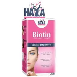 Біотин (Вітамін В7) Haya Labs Biotin Maximum Strength 10000 мкг 100 таблеток