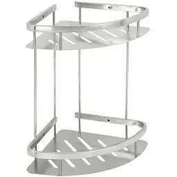 Полочка в ванную на 2 яруса Platinum 56 RY (9714) Нержавеющая сталь