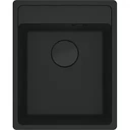 Кухонная мойка Franke Maris, фрагранит, прямоугольник, без крыльев, 410х510х200мм, чаша - 1, врезная, MRG 610-37 TL, черный матовый