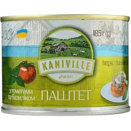Паштет мясной Kaniville с томатами и базиликом 185 г 