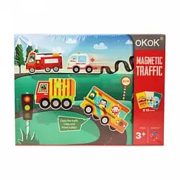 Деревянная игрушка Пазлы MD 2815 магнитные Транспорт