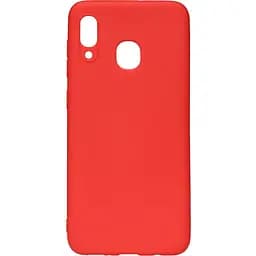 Чохол-накладка Toto 1 mm Matt TPU Case Samsung Galaxy A20/A30 Red