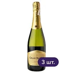 Вино ігристе Gran Baron Cava Semi-seco DO 11.5% біле напівсухе 2.25 л (3 шт. х 0.75 л)