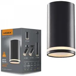 Світильник Videx під лампу GU10 SPF05A накладний чорний