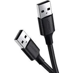 Кабель Ugreen US102 USB-A 2.0 Male to Male 2м чорний (10311)