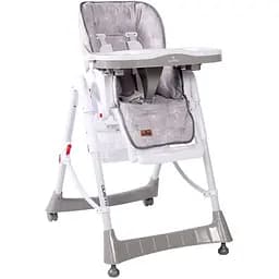 Стільчик для годування Lorelli Gusto, біло-сірий (24415)