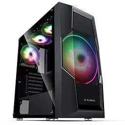 Корпус 2E Gaming TURBO (G2057B) черный, без БП, Mid Tower, для ATX/Micro ATX/Mini ITX, 2xUSB 2.0, 1xUSB 3.0, 1x200 ARGB Fan,