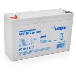Аккумуляторная батарея MERLION AGM GP6140F2 6V 14Ah ( 150 x 50 x 95 (100) ) Q10