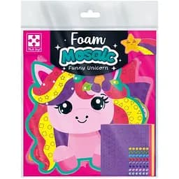 Набір для творчості Vladi Toys Веселий Єдиноріг з м'якою мозаїкою та стразами VT4511-20