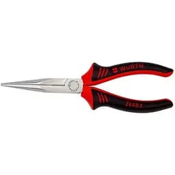 Гострогубці Wurth Zebra DIN ISO 5745 прямі L200 мм чорно-червоні (071401 557)