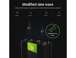 Перетворювач напруги інвертор Green Cell 24V на 230V 1500W/3000W - мініатюра 7