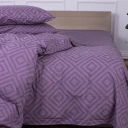 Простыня MirSon Ranforce Elite 17-0626 Geometry Purple 220х200 см (2200008205171)