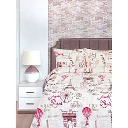 Комплект постільної білизни Iris Home Paris Story Євро Різнобарвний 000165397