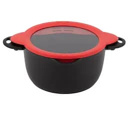 Кастрюля с крышкой TVS Gli Speciali, 24 см, 3,5 л, черная (00000022021)