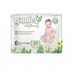 Подгузники детские Giggles Natural 6 (15+ кг), 20 шт.