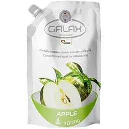 Концентрована рідина для миття посуду Galax, яблуко, 1000 г