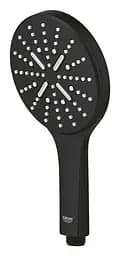 Ручний душ 3 режими струменя Grohe Rainshower Smartactive 130 22127KF0, Чорний матовий - мініатюра 4