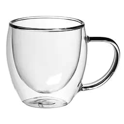 Набір чашок Maxmark із подвійними стінками, 240 мл, прозорий (MK-2741DW)