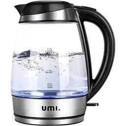 Електричний чайник Umi 2200 Вт скляний із підсвіткою 1.7 л електрочайник