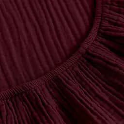 Комплект постільної білизни Cosas Ruby Євро муслін бордо (Muslin_57Bordo_El-57Bordo_200) - мініатюра 8